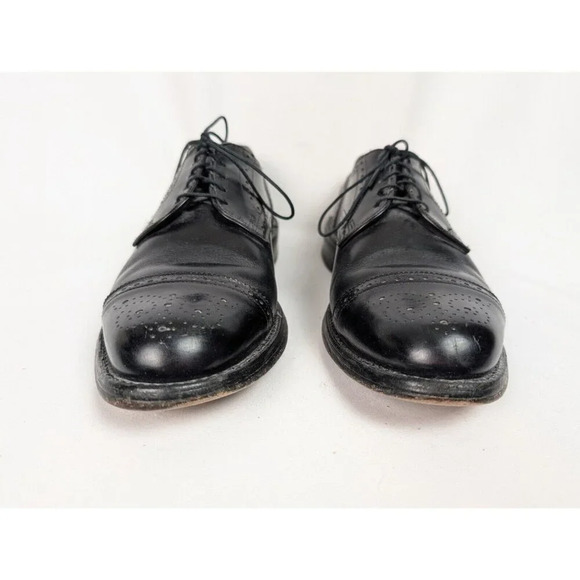 Allen Edmonds LEXINGTON 5101 Black Cap Toe Oxfords Derby Dress Shoes sz. 9 1/2 D main image 10
